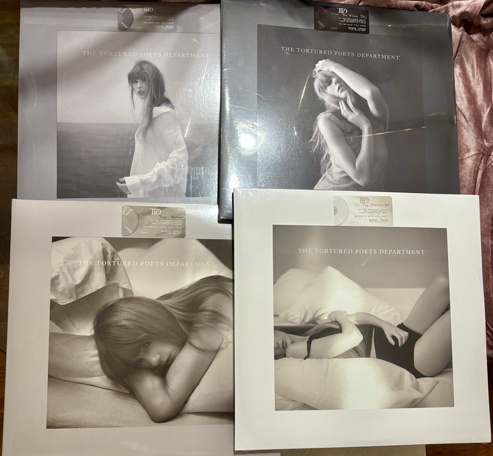 Taylor Swift \'The Tortured Poets\' Complete 4-Disc Vinyl Set Department TTPD
