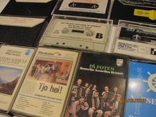 LOT OF  12  VINTAGE NORWEGIAN  CASSETTES picture