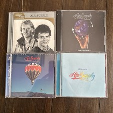 Air Supply 4 CD Lot The Earth Is Greatest Hits Yours Truly Across Concrete Sky picture