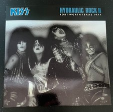 KISS 2LP HYDRAULIC ROCK II TEXAS USA 1977 LIMITED WHITE VINYL INCL. PICKS, CARDS picture