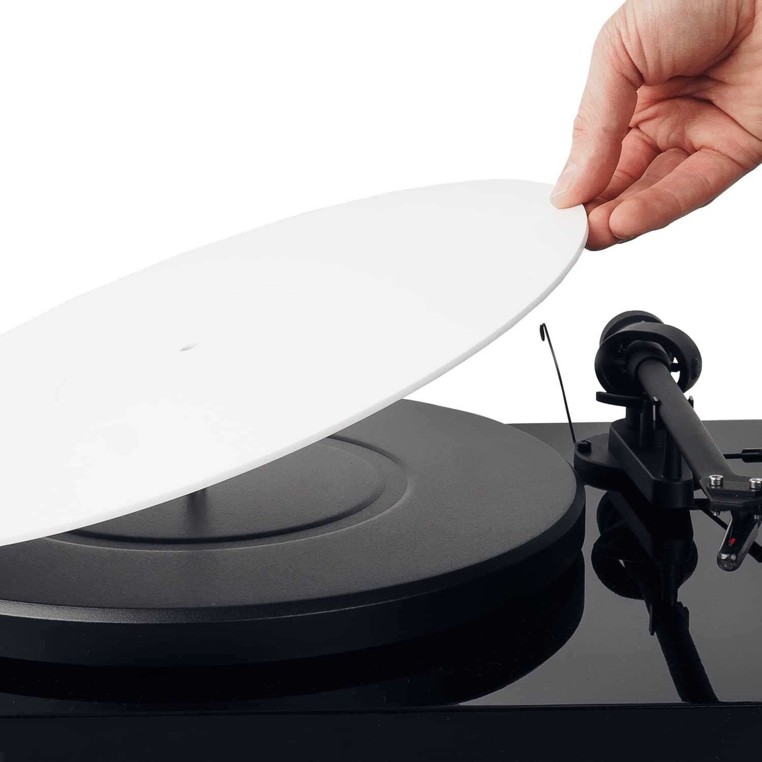 Hudson Hi-Fi Acrylic Turntable Mat 1/8” Thick – 11.75” Anti-Static Slipmat with