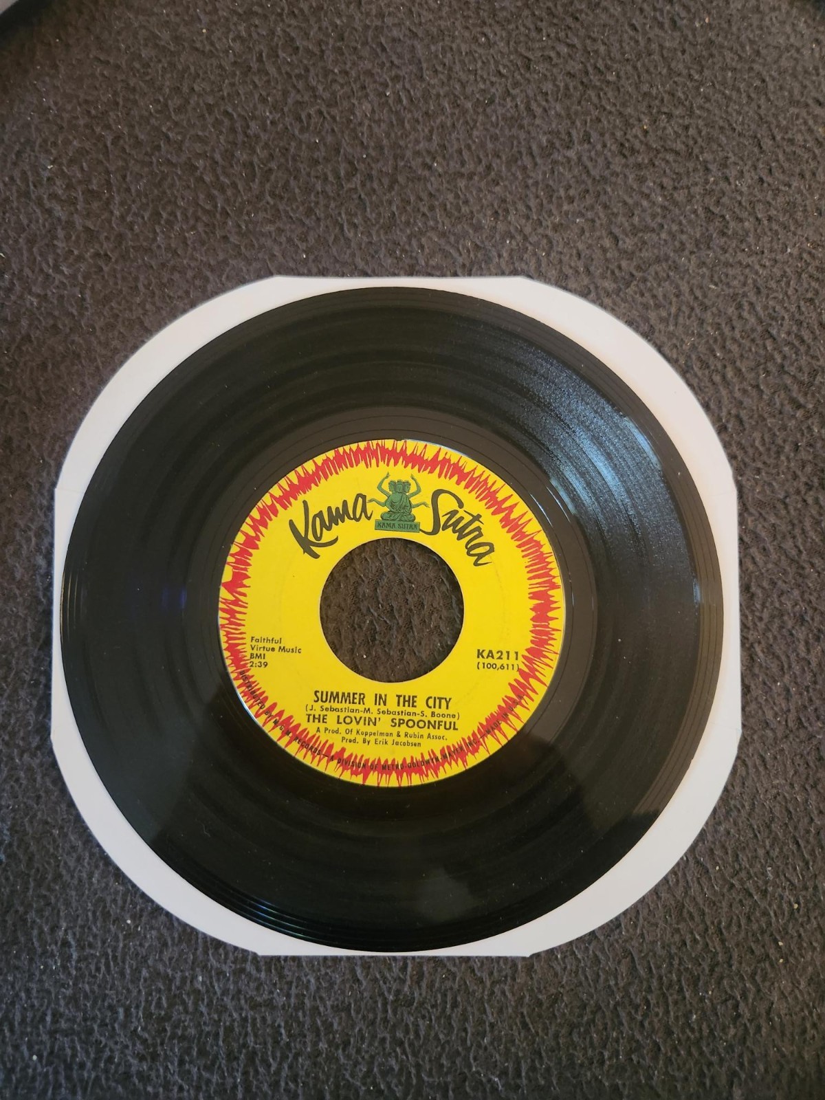 The Lovin\' Spoonful Summer In The City 45 1966 KA-211 Excellent Condition