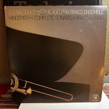 Glenn Gould Hindemith Complete Sonatas Brass & Piano LP Vinyl Stereo 1976 picture