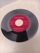 Ohio Rockabilly Instro 45 KINGS OF THE STRINGS Strolling The Blues ORAHOOD hear picture