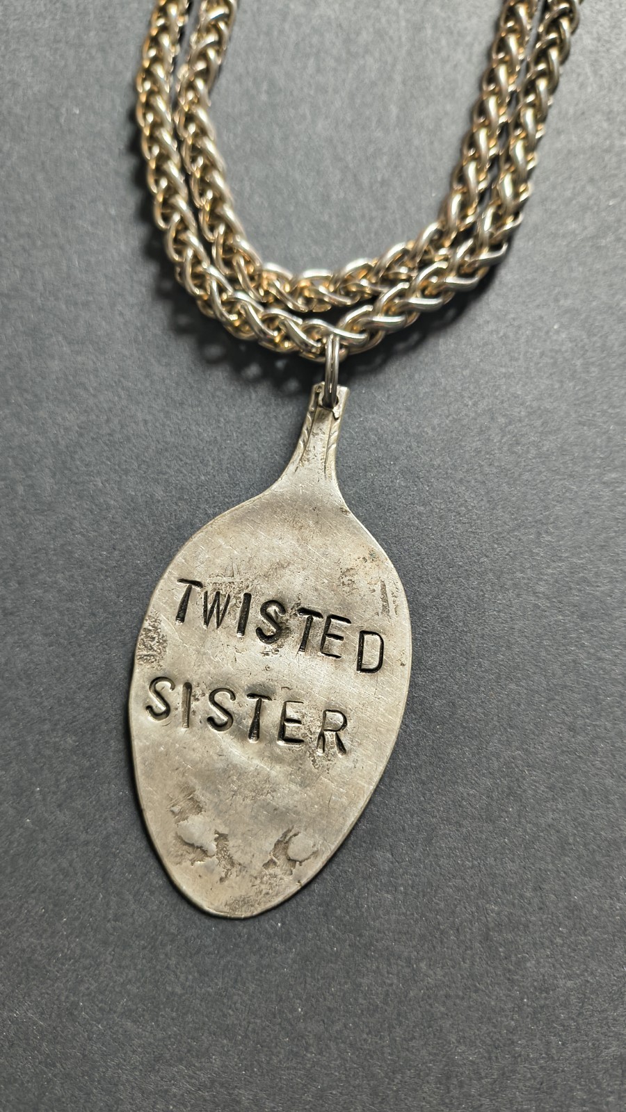 Twisted Sister Heavy Metal Glam Rock Vintage Handmade 1980 Necklace Jewelry Punk
