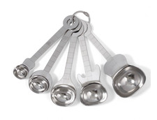 Kikkerland Guitar Shaped Stainless Steel measuring spoons Set NEW IN PACKAGE picture
