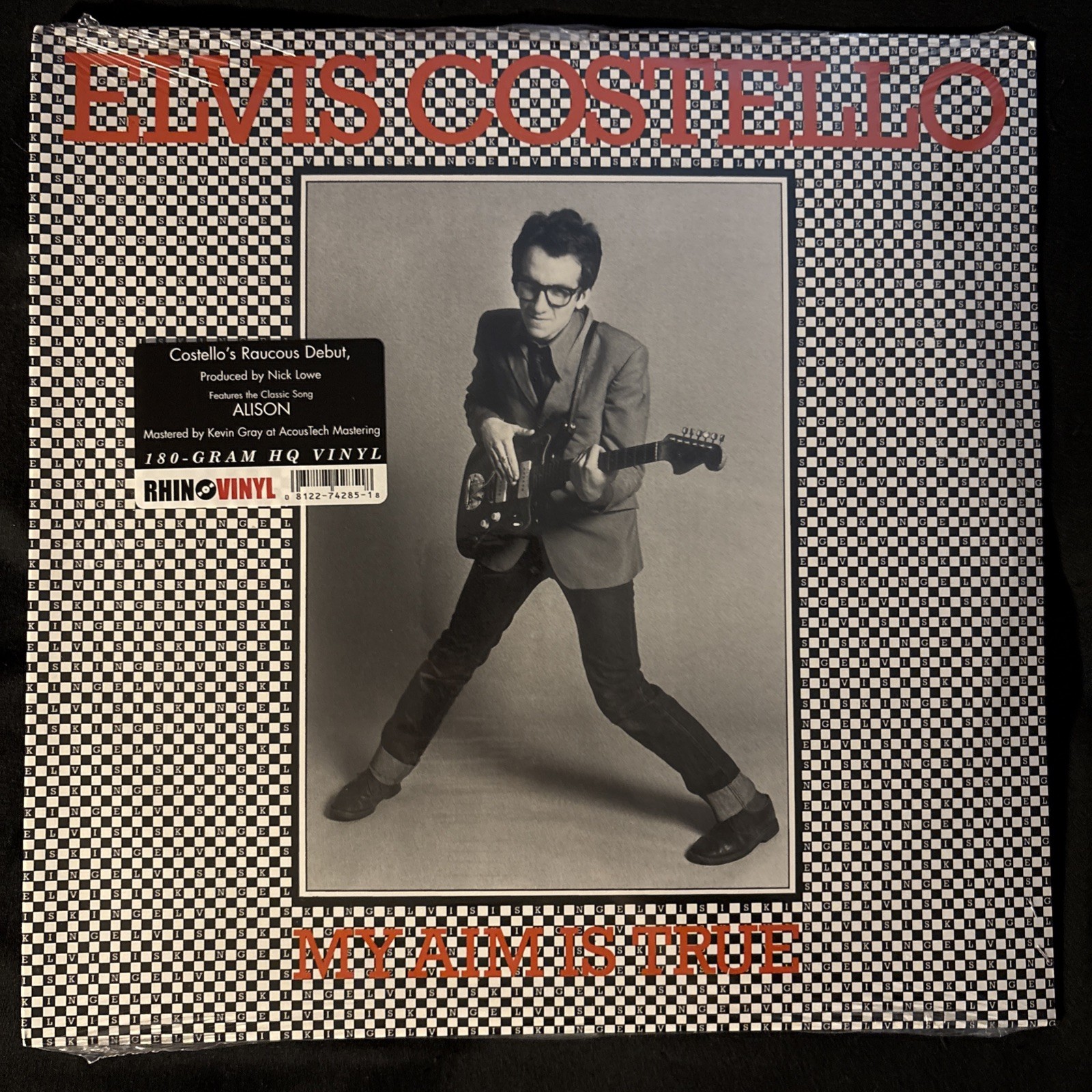 SEALED ELVIS COSTELLO MY AIM IS TRUE - 180-GRAM VINYL LP With Hype