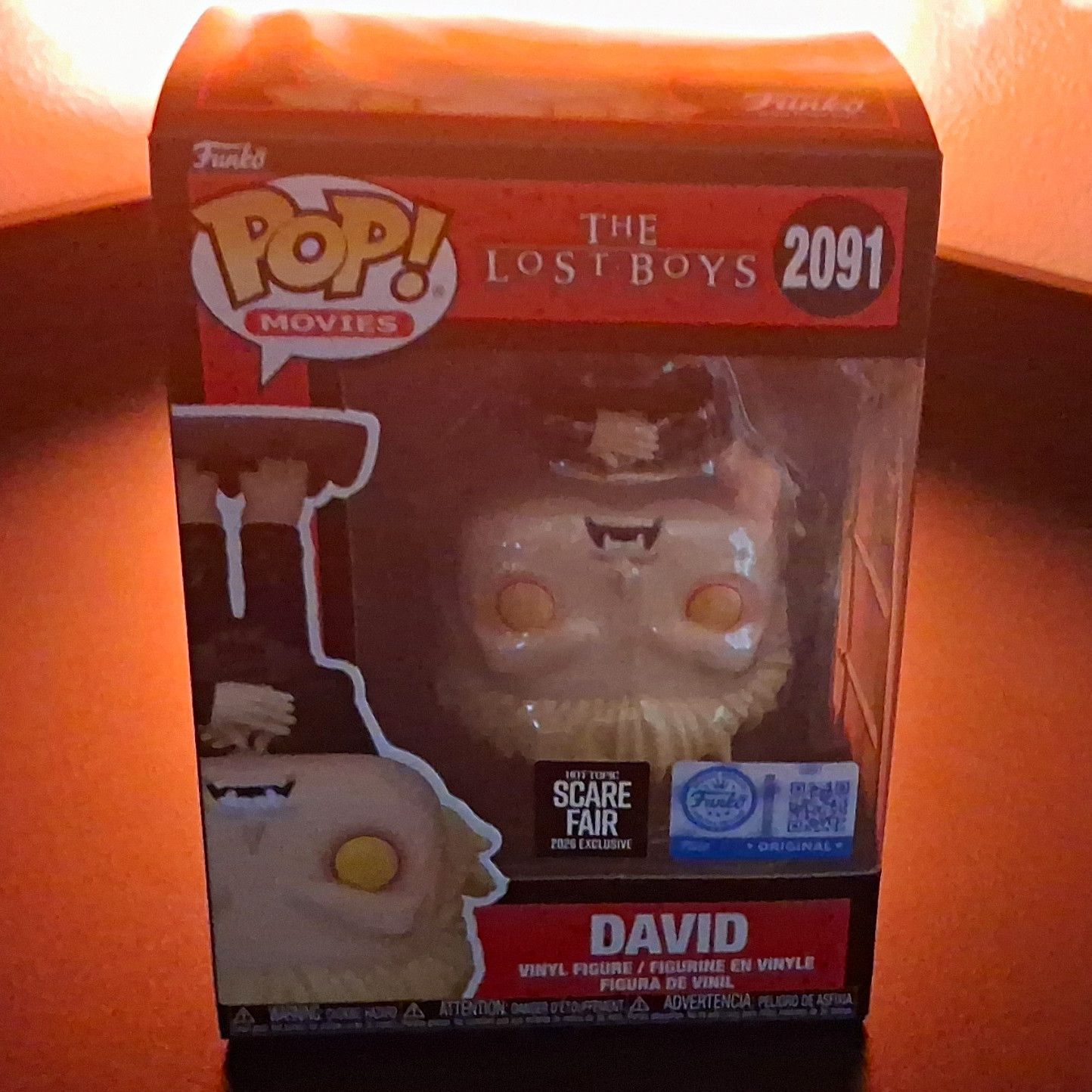 Funko Pop Movies The Lost Boys David #2091 Scare Fair Fright Night JSA