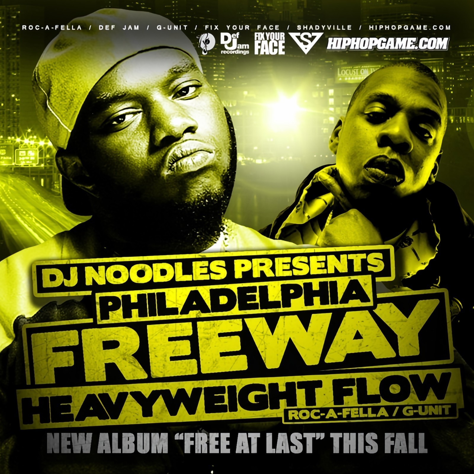 DJ NOODLES PHILADELPHIA FREEWAY HEAVYWEIGHT FLOW G-UNIT ROCAFELLA MIXTAPE MIX CD