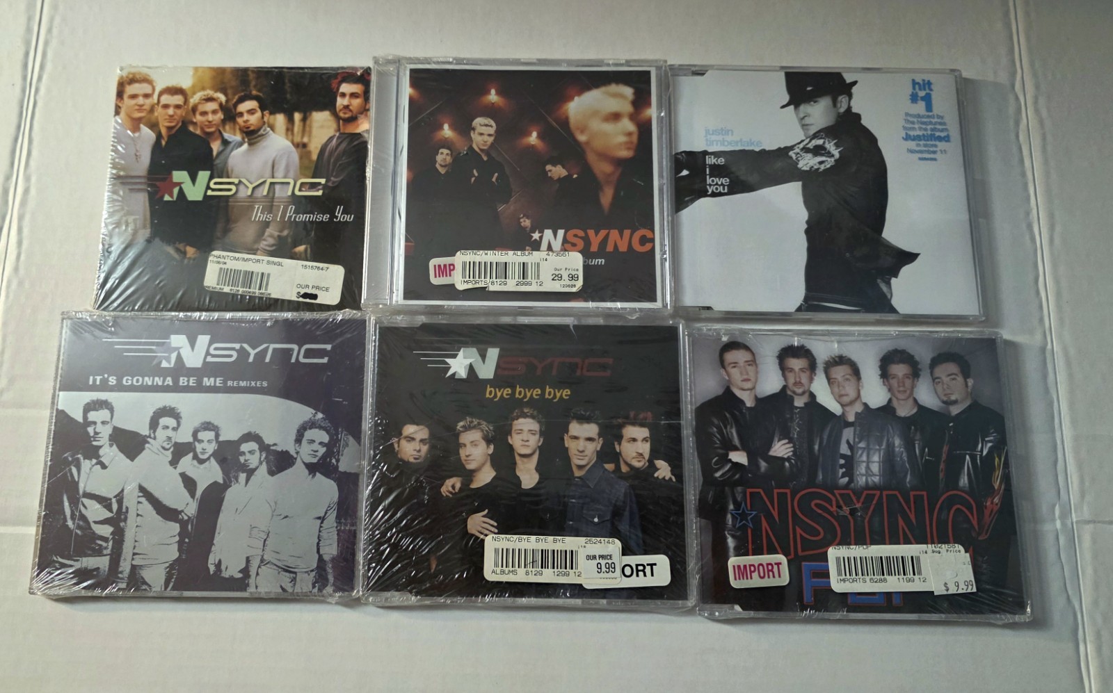NSYNC *NEW* (6) Import CD Lot Pop/Bye/Promise/Gonna Be/Winter+ Justin Timberlake
