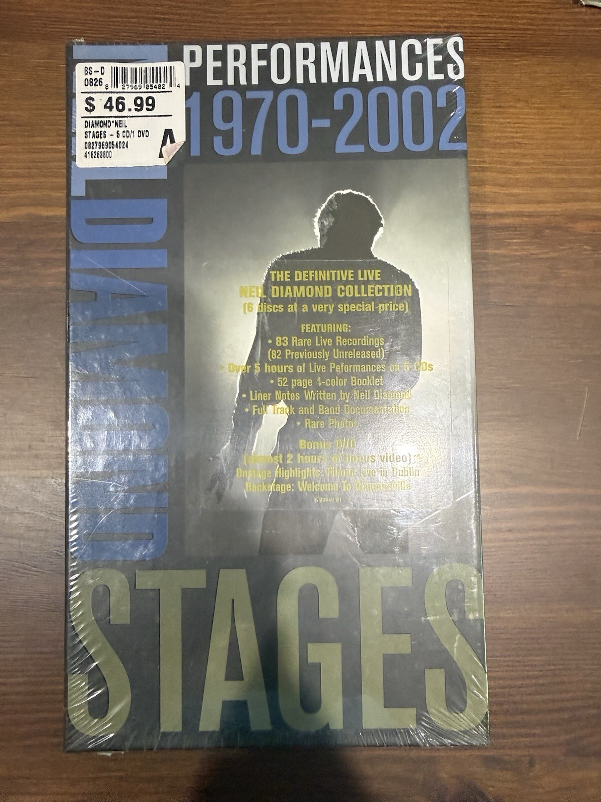 Neil Diamond CD Set 1970-2002 Stages DVD Box Set Photo Book NU SLD FRESHP USCPIX