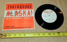 Vintage 1964 Alaska Earthquake Sound Record 33 1/3 RMP by Robert Bob Pate 1965 picture