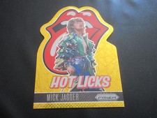 2025 Panini Prizm Rolling Stones Mick Jagger Hot Licks Gold Laser Insert #12 picture