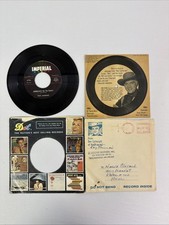 1964 Ben Cartwright Chevrolet Dealer Promo 45 + Mailer – Bonanza Smile-Mile picture
