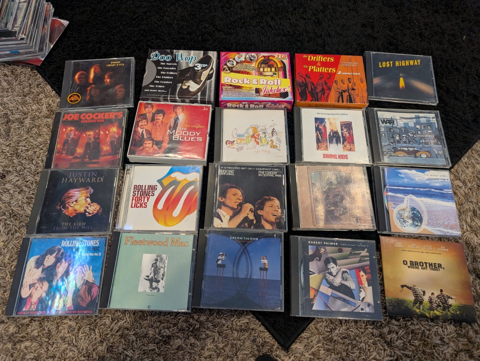 56 Rock Cd Lot ELTON JOHN, MOODY BLUES, DON HENLEY, and Lots More