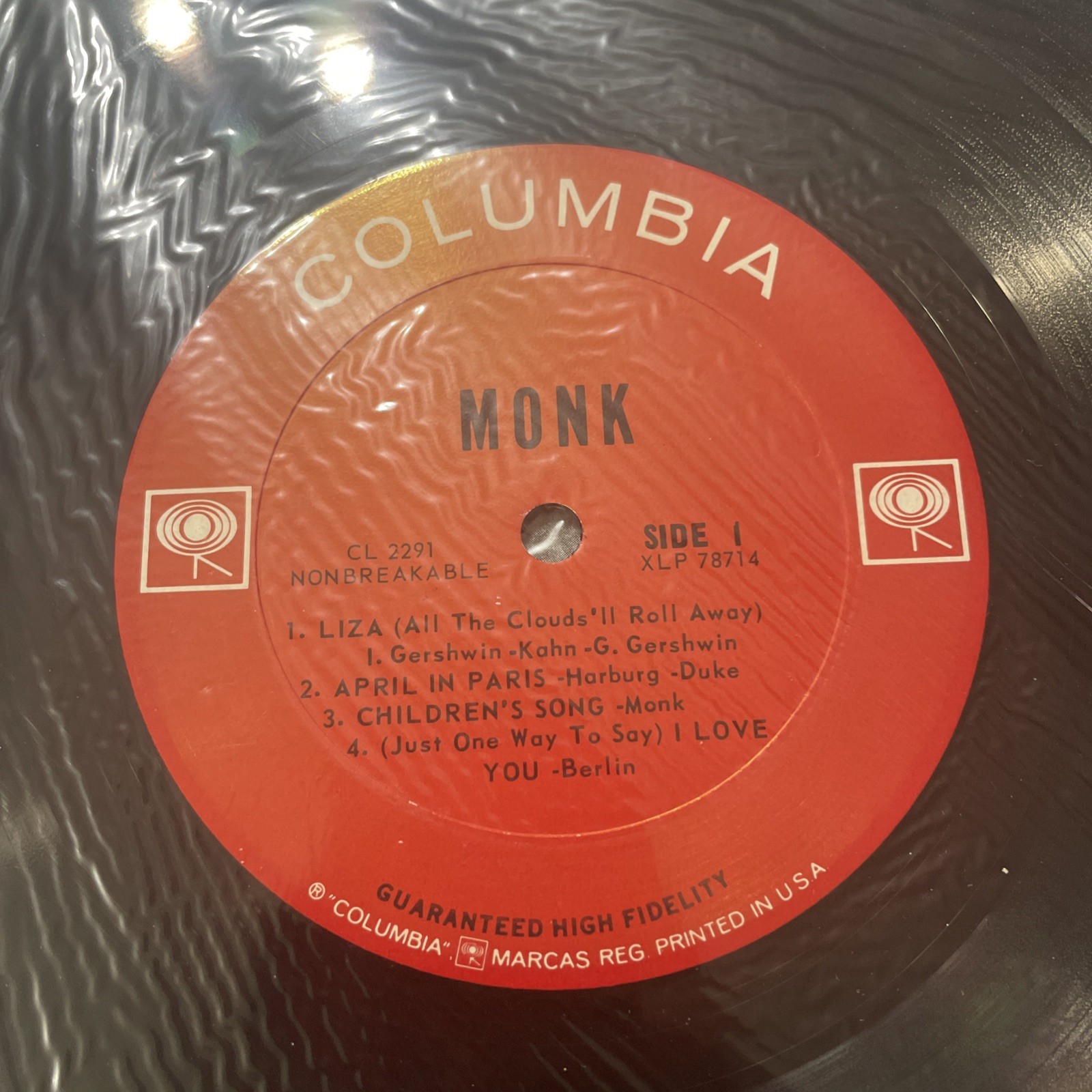 Rare Original 1965 Thelonious Monk \