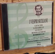 VERDI I VESPRI SICILIANI GENCER LIMARILLI ROSSI LEMENI GAVAZZENI 2 CD RARE picture