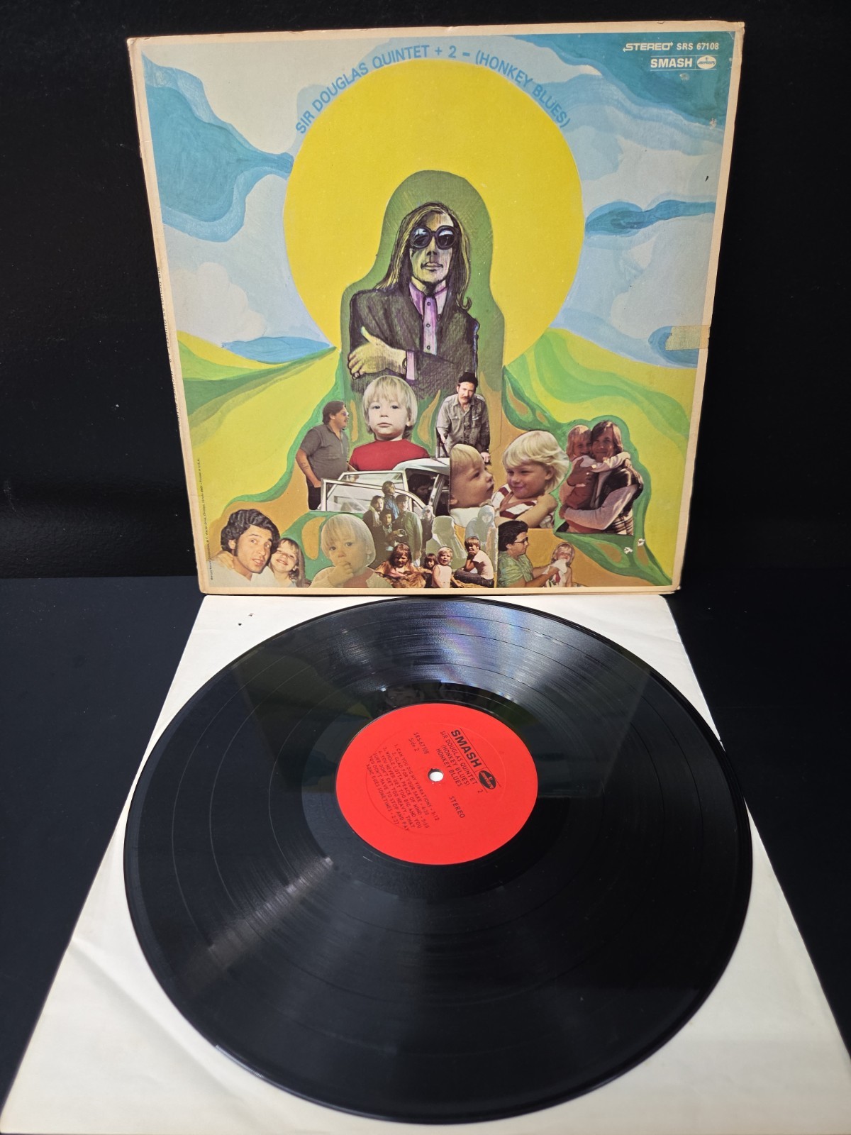 Sir Douglas Quintet +2 Honky Blues Lp Vinyl 1968 1st Press Unipak VG+/VG Wax