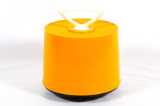 Vintage Disk Go Case Butterscotch 45rpm Vinyl Record Spindle Cake Holder picture