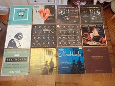 Lot of 13 Classical 1950s Hard to Find LP Vinyl Records Chopin Beethoven Mendel picture