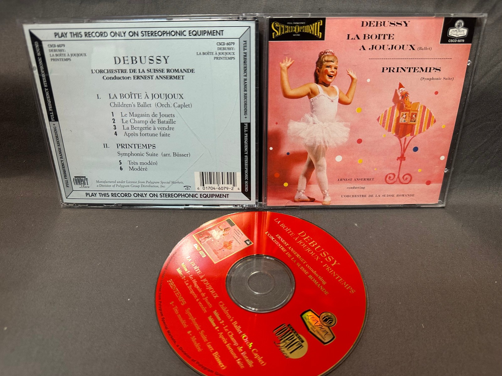 Debussy La Boite A Joujoux Printemps CD GOLD L\'Orchestre De La Suisse Romandre