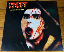 Cancer To the Gory End Red Marbled Vinyl LP 2014 Cyclone Empire Death Metal picture