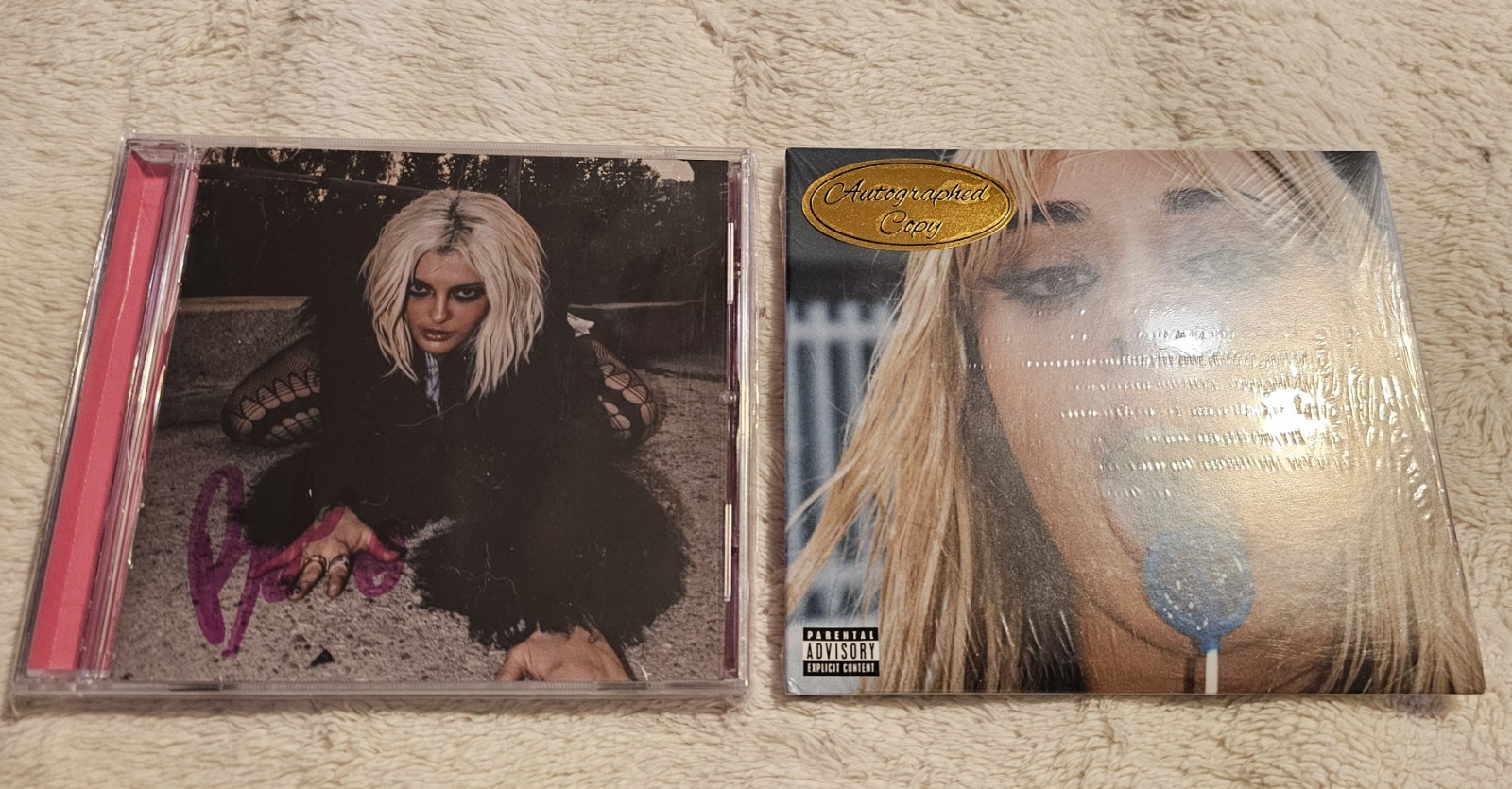 BEBE REXHA Dirty Blonde CD SIGNED Night Falls Edition Camila Cabello XOXO signed