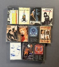 Lot of 12 Vintage 80s 90s Cassette Tapes Journey Springsteen ZZ Top U2 Various picture