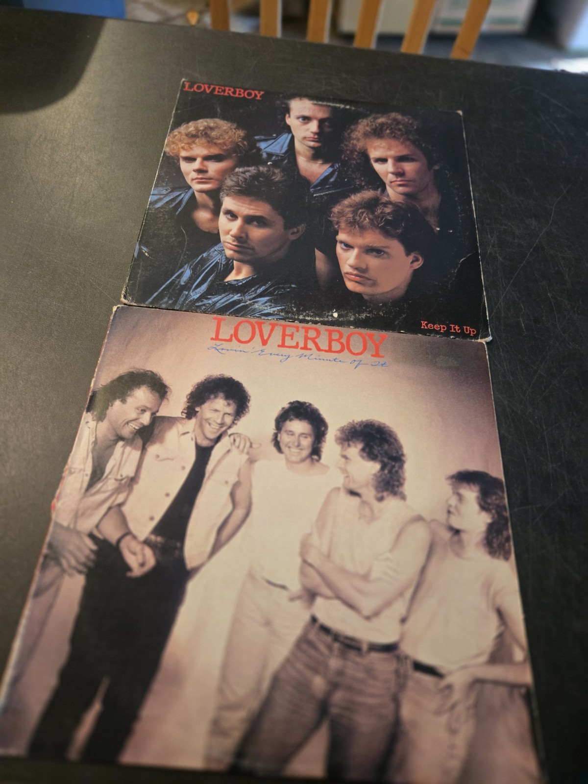 Lot of 2 Loverboy LP Vinyl Record Albums: Loving Every Minute Of It , Keep it Up
