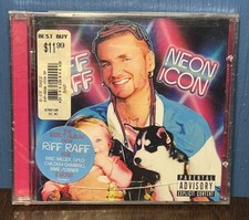 RiFF RaFF Neon Icon CD - 2014 Mad Decent Rap Hip Hop, NEW SEALED w/ Hype Sticker picture