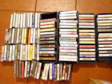 Huge Lot of 100 Hard Rock Pop Classic New Wave Cassette Tapes 70s 80s 90s Hits picture