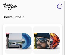 Larry June Who Coppin Orange & Blue Splatter Vinyl (Organic Edition) PRESALE picture