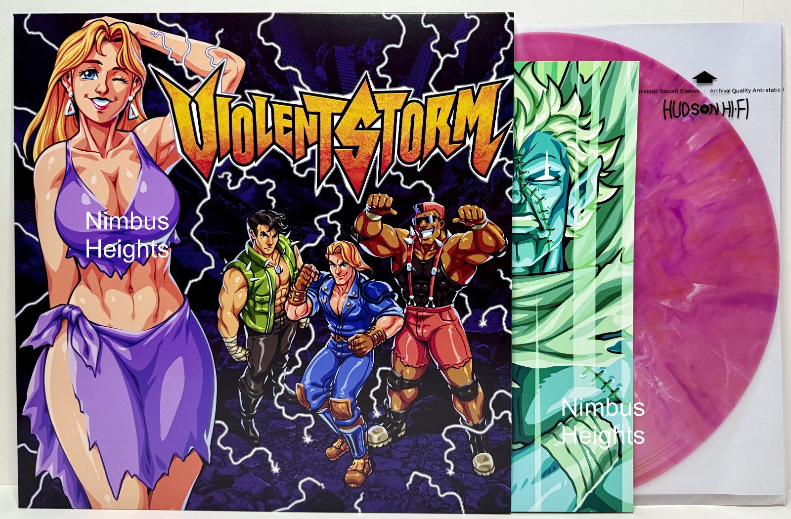 Violent Storm Vinyl Record Video Game Soundtrack VGM OST Konami Arcade W Insert