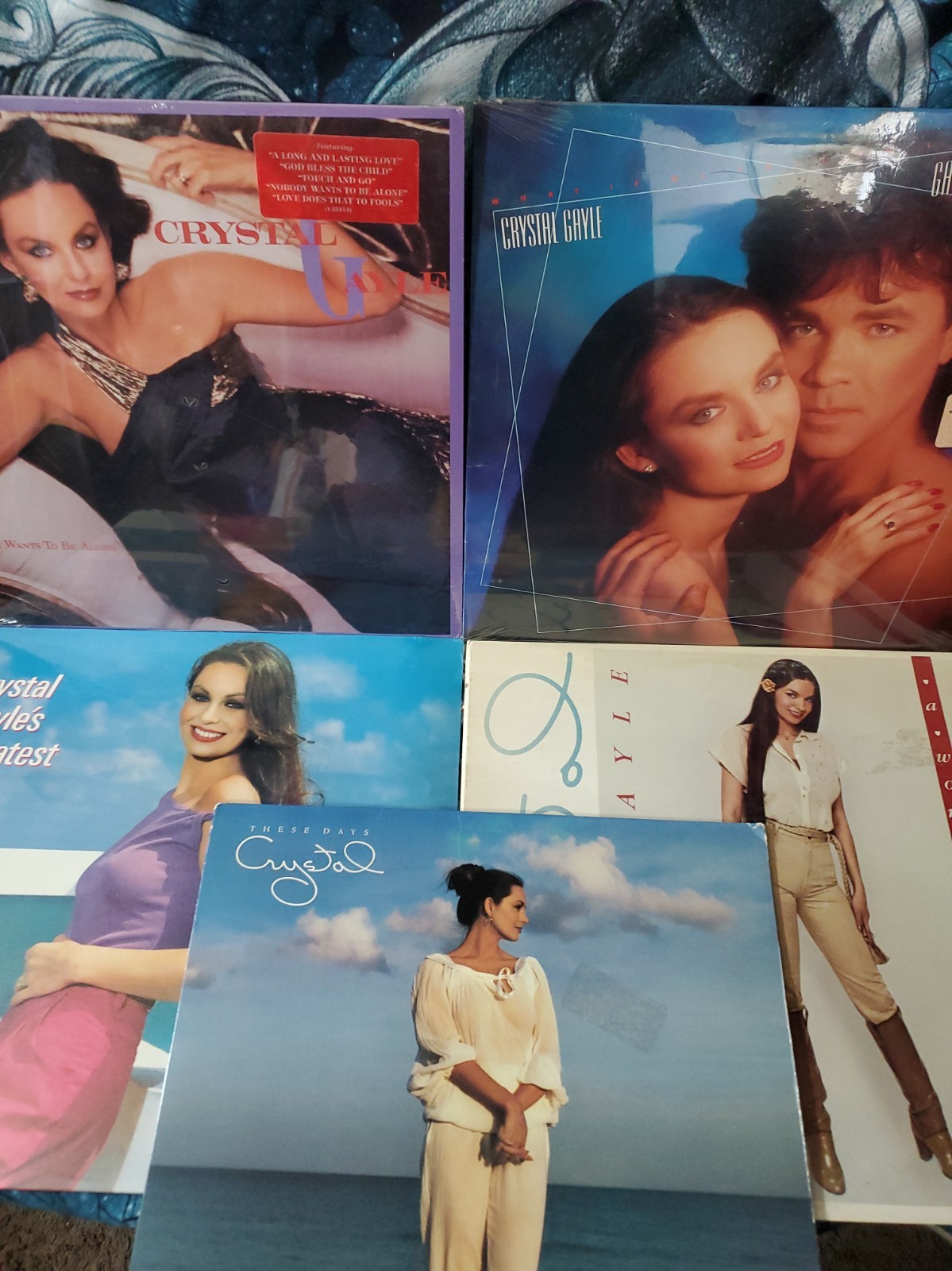 Crystal Gayle  Bundle  3 Sealed 2 Open Tested  Great Condition