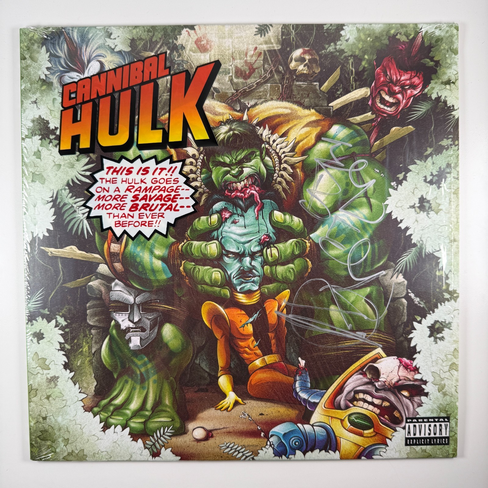 ILL BILL Non Phixion CANNIBAL HULK Pink Taco Vinyl LP Signed Autographed /500