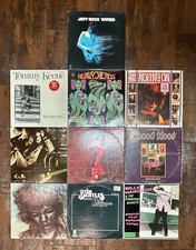 LOT of 10 RARE VINYL LP RECORDS Hendrix Beatles Beck Keene Mayall Canned Heat picture