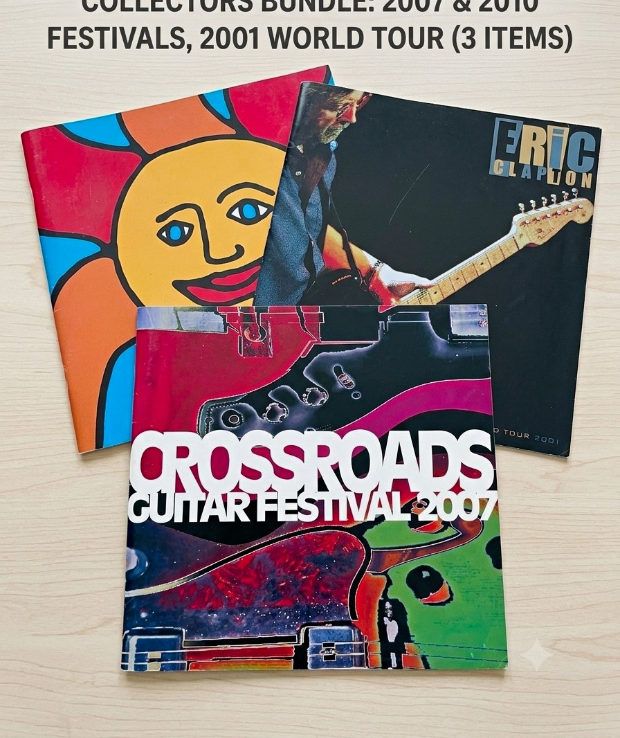 Eric Clapton Crossroads Guitar Festival 2007/2010  Official Program Guides