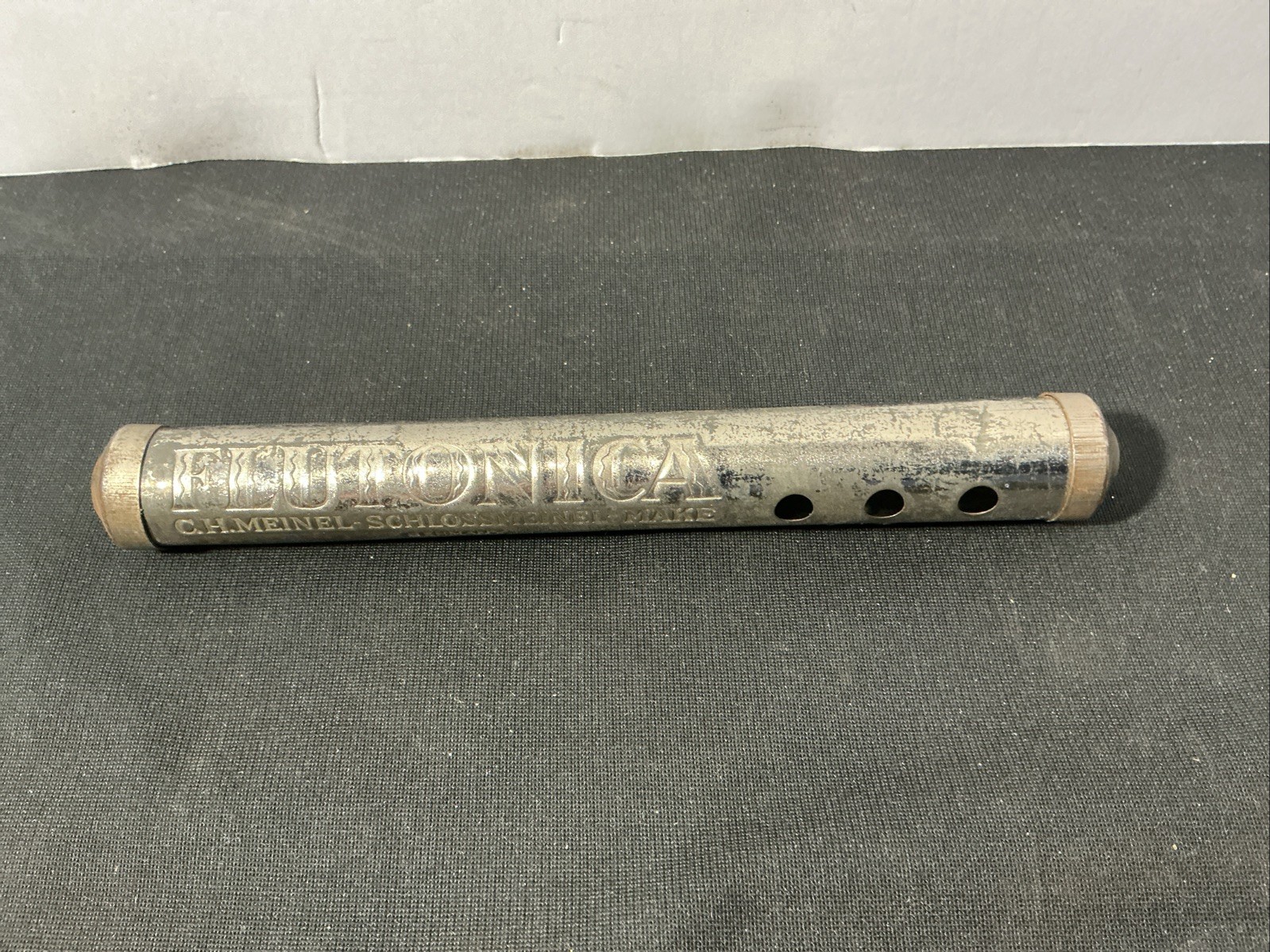 Antique C.H. Meinel Flutonica Oceanic Mouth Organ Harmonica Germany