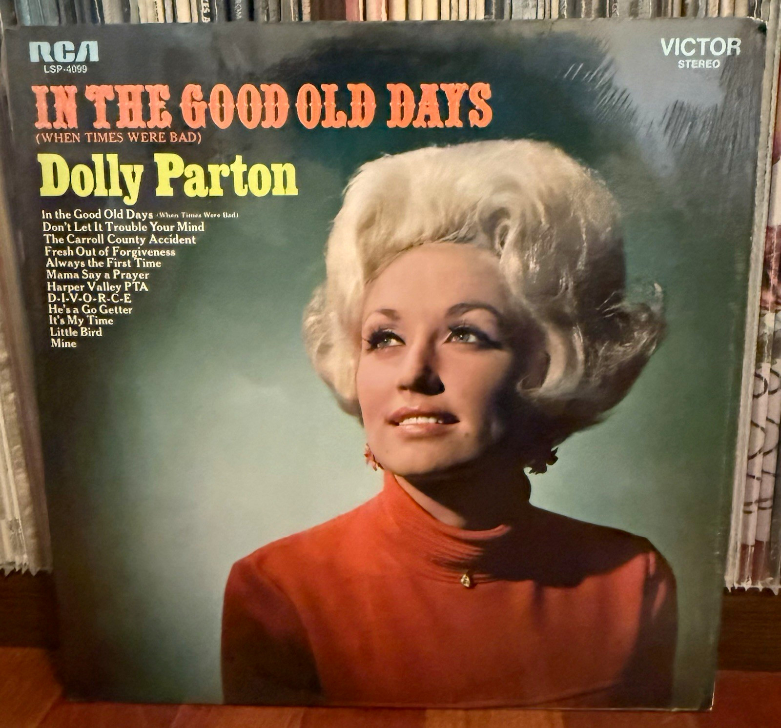 Dolly Parton In the Good Old Days (When Times Were Bad) 1969 OG RCA Stereo LP