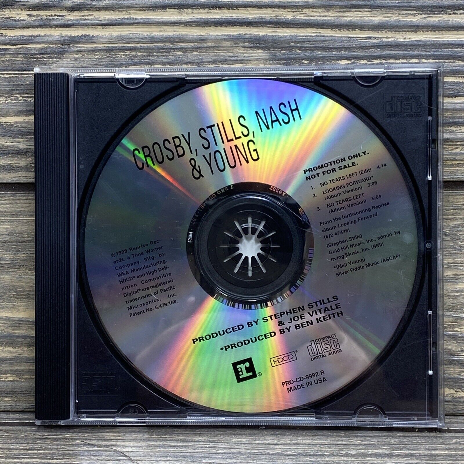Vintage Promotional CD Crosby Stills Nash and Young 1999 Reprise Records