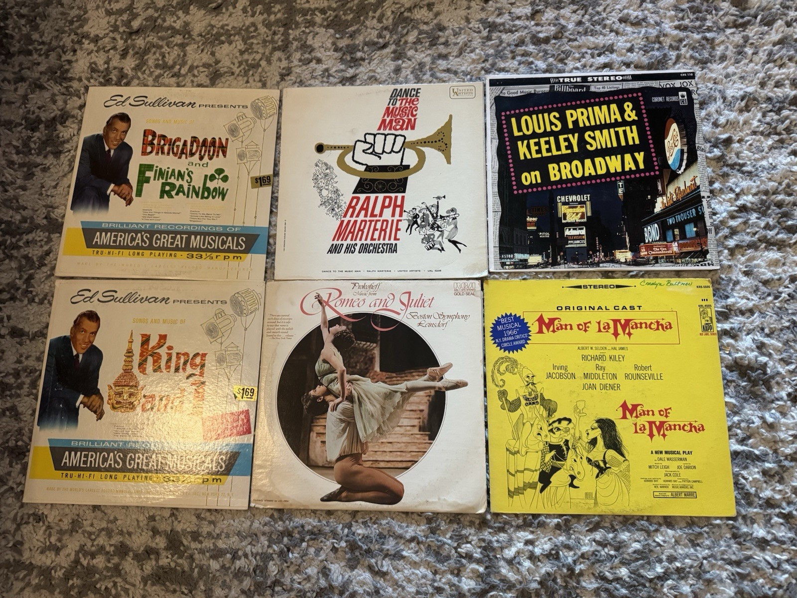 Broadway Related Vintage Albums Lot Of 6