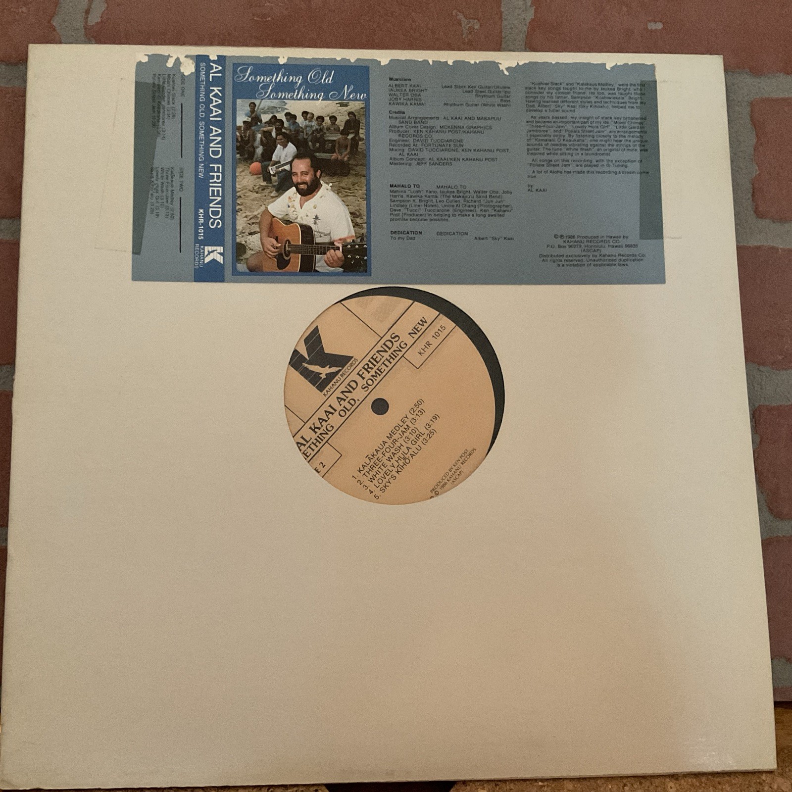Al Kaai and Friends Vinyl LP Record. Promo Something Old Something New Khr-1015