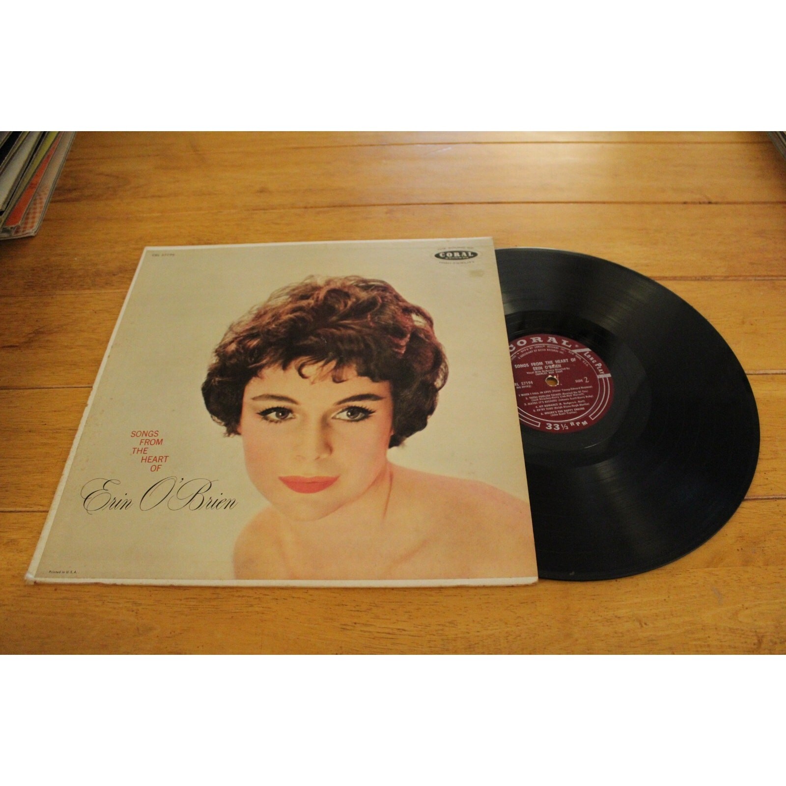 SONGS FROM THE HEART OF ERIN O\'BRIEN LP 12\