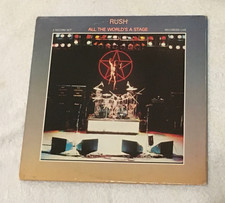 Rush -All The Worlds A Stage- Vinyl 2 LP 1976 1st Press JAMF Stamp SRM-2-7508 picture