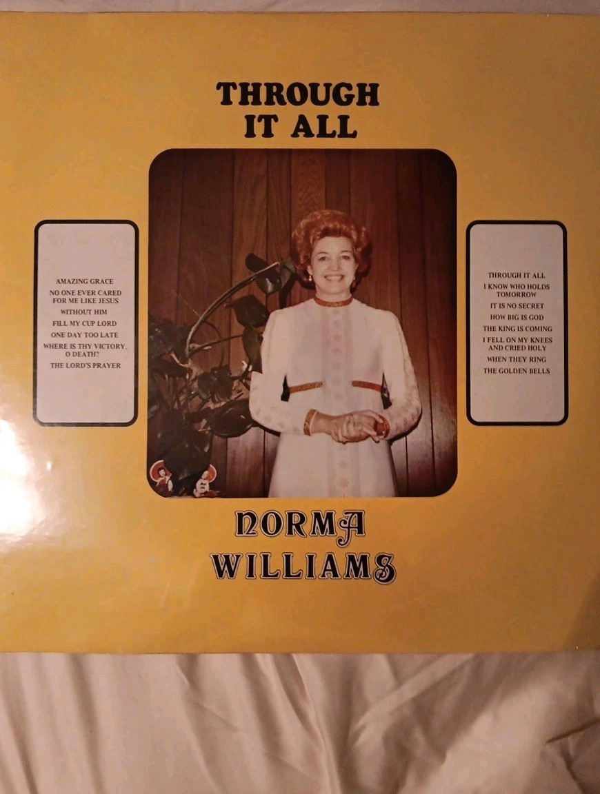 Norma Williams~Through It All~SEALED/NEW~Private Press~Christian~FAST SHIPPING