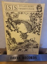 BOB DYLAN - ISIS #24 -  UK FANZINE MAGAZINE (FAN CLUB) Rare Early Zine 1989 VG+ picture