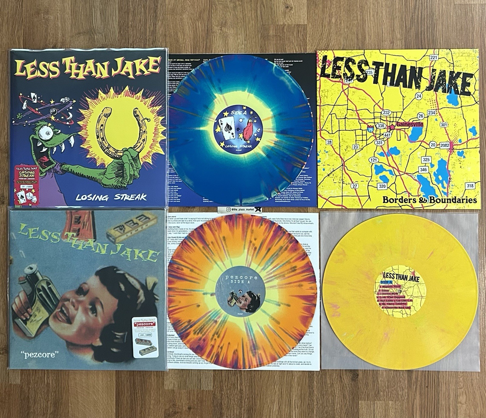 Less Than Jake vinyl color record Losing Streak Pezcore Borders bundle