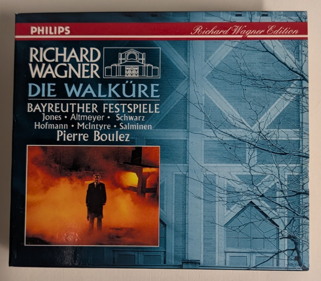 WAGNER Die Walküre 3CD Pierre Boulez Bayreuth Jones Hofmannb Philips