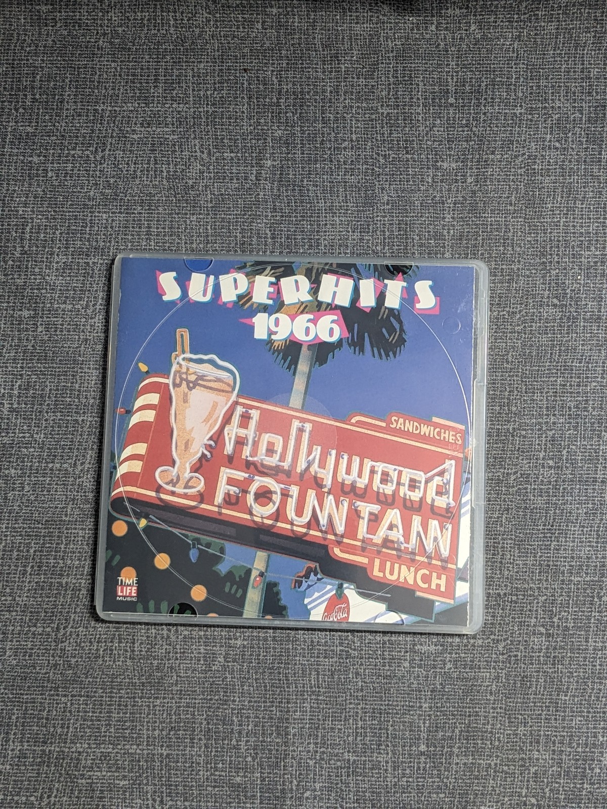 SUPERHITS 1966 Time Life Music CD Hollywood Fountain Retro Diner Art