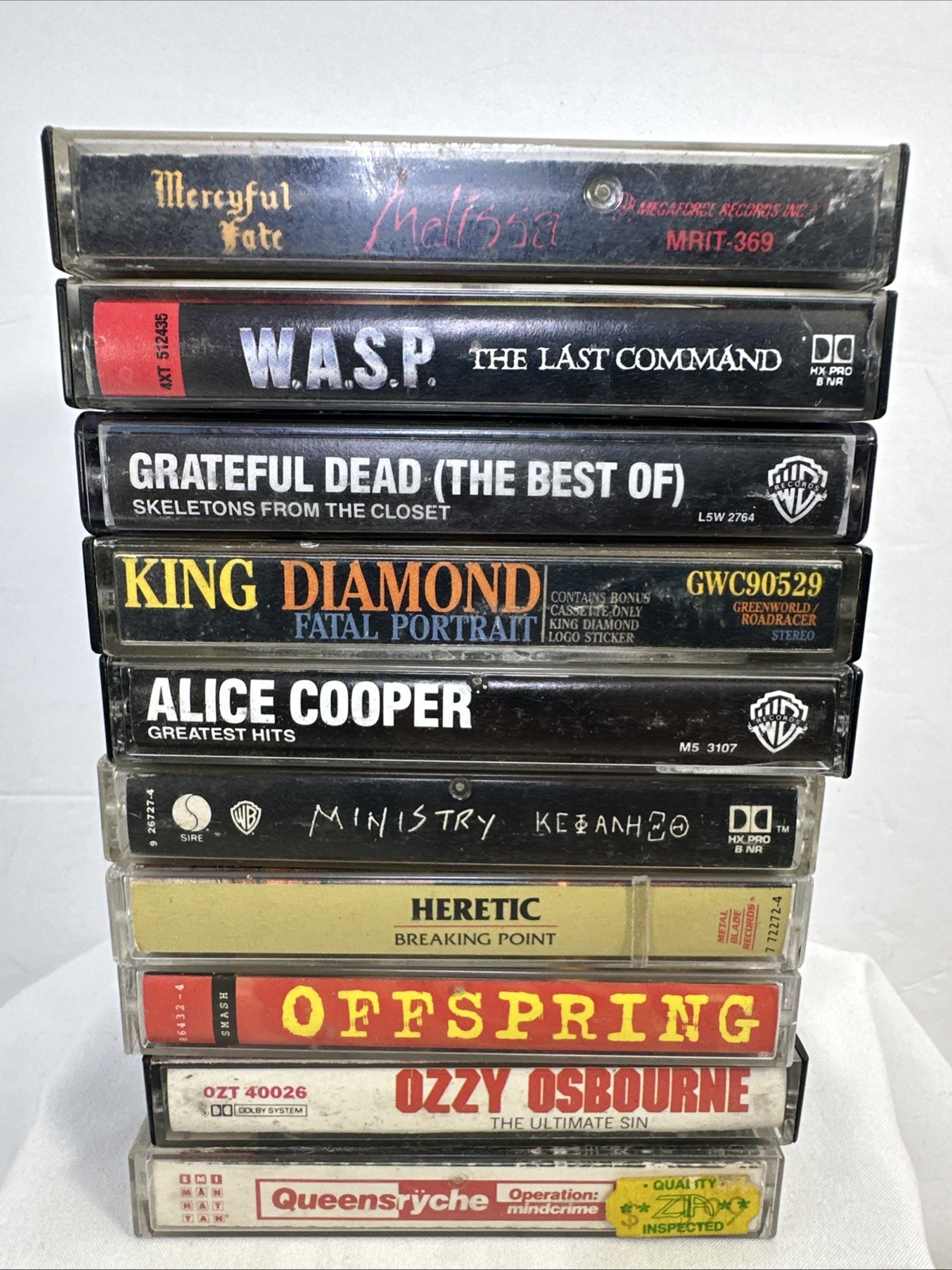 Mixed Lot of 10 Cassette Albums - Rock - Metal - Classic Rock - Various Artists